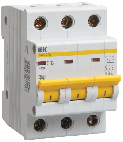 Выключатель автоматический ВА47-29М 3P 50A 4,5кА D IEK