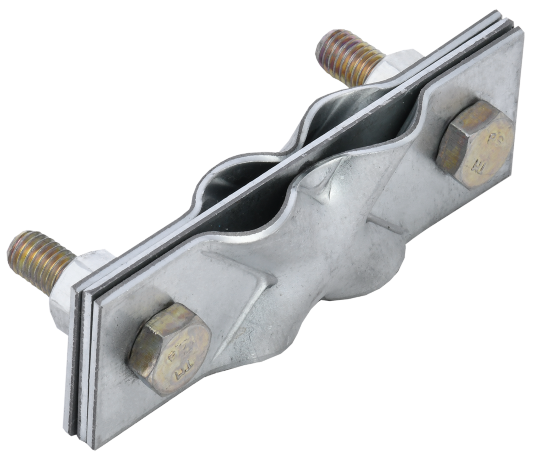 Зажим заземления диагональный полоса/пруток-полоса/пруток оцинкованная сталь IEK