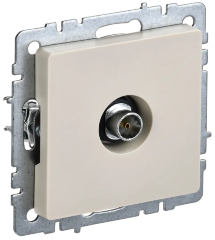 BRITE Розетка TV оконечная РТВ11-0-БрКр бежевый IEK