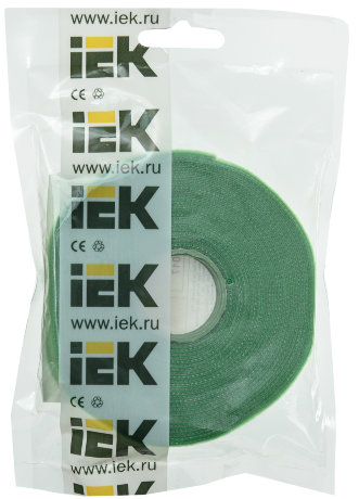 Хомут-липучка ХКл 20мм зеленый (5м/ролл) IEK