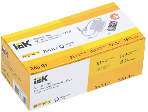 Контроллер с ПДУ ИК MONO 1 канал 220В 3А 360Вт IEK