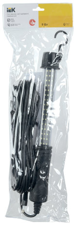 Светильник светодиодный переносной ДРО 2061 IP54 шнур 10м черный IEK