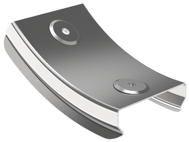 Крышка поворота плавного 45град вертикального внутреннего (тип В10) ESCA 80мм IEK