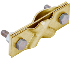 Зажим заземления диагональный стержень-полоса/пруток латунь IEK