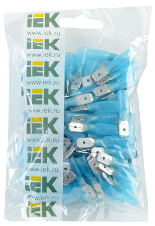 Разъем изолированный РпИп-т 2-7-0,8 плоский (100шт) IEK