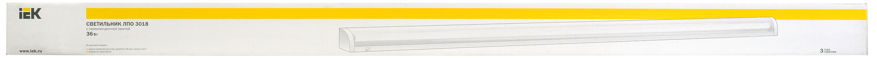 Светильник ЛПО3018 36Вт 230В Т8/G13 IEK
