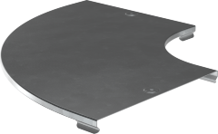 Крышка поворота плавного 90град (тип Г01) ESCA 150мм HDZ IEK