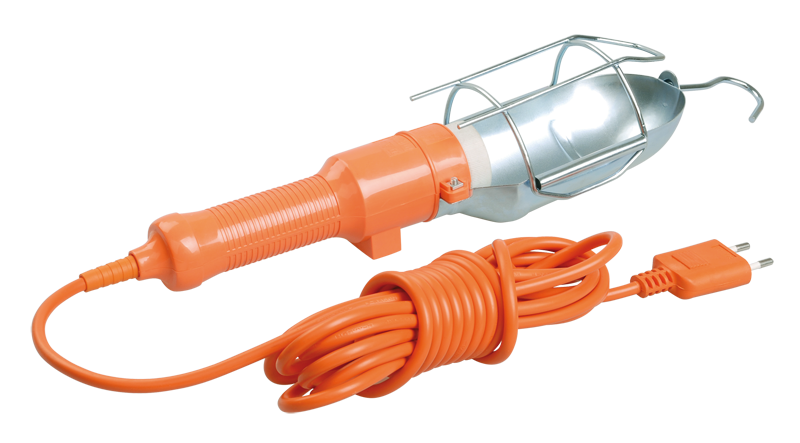 Светильник переносной ручной УП-1Р плоская вилка (с выкл.) 2х0,75мм2 2Р 10м IEK