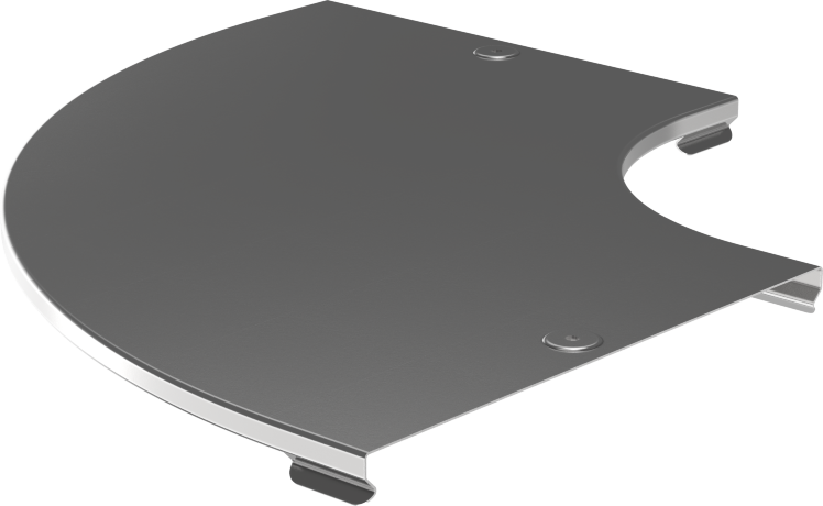 Крышка поворота плавного 90град (тип Г01) ESCA 150мм IEK