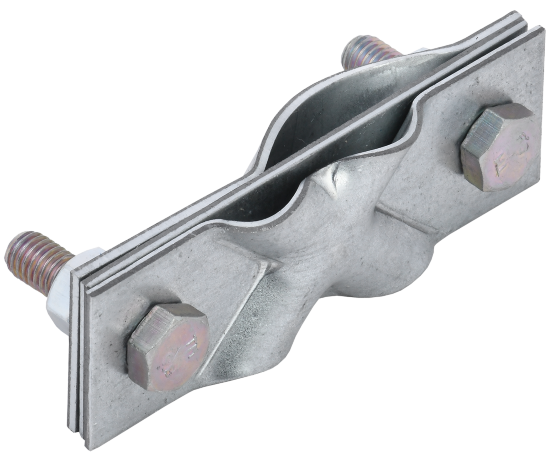 Зажим заземления диагональный стержень-полоса/пруток оцинкованная сталь IEK