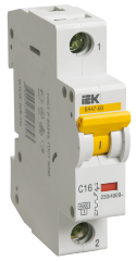 Выключатель автоматический ВА47-60 1Р 16А 6кА С IEK