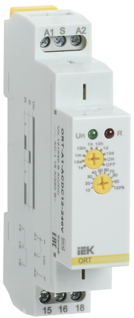 Реле задержки включения ORT 1 контакт 12-240В AС/DC IEK