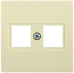 Накладка компьютерная 2-местная НК45-2-БК RJ45 Cat5e BOLERO кремовый IEK