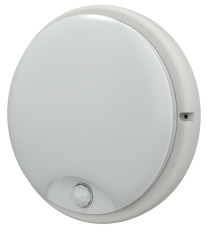 Светильник светодиодный ДПО 4200Д 12Вт 6500K IP54 круг белый с инфракрасным датчиком движения IEK