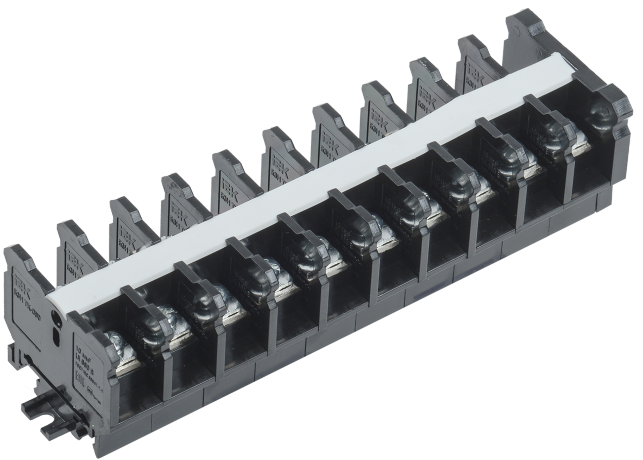 Блок зажимов наборный БЗН TK-100 25мм2 100А на DIN-рейку 10 пар IEK