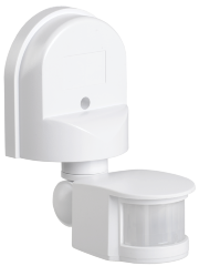 Датчик движения ДД-008 1100Вт 180град 12м IP44 белый IEK