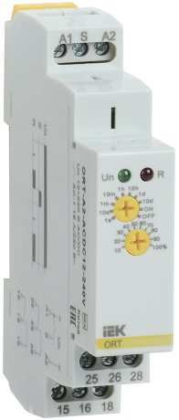 Реле задержки включения ORT 2 контакта 12-240В AС/DC IEK