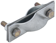 Зажим заземления диагональный стержень-стержень оцинкованная сталь IEK