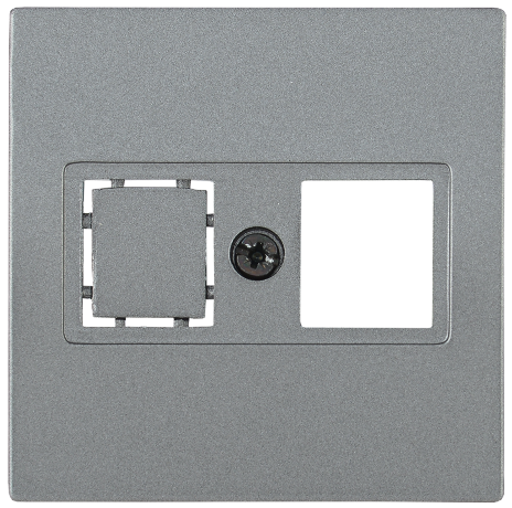 Накладка компьютерная НК45-1-БА RJ45 Cat5e/6 BOLERO антрацит IEK