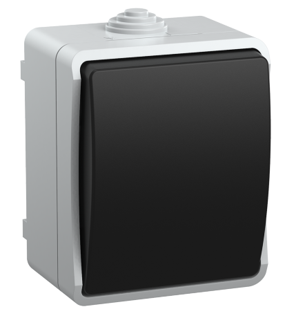 Выключатель 1-клавишный для открытой установки ВС20-1-0-ФСр ФОРС IP54 IEK