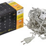 LIGHTING Гирлянда бахрома 4,5х0,7м 200 светодиодов белый свет IP44 прозрачный шнур 3м 230В транзит IEK