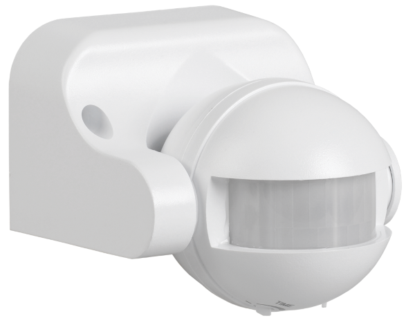 Датчик движения ДД-009 1100Вт 180град 12м IP44 белый IEK