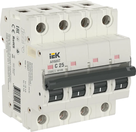 ARMAT Автоматический выключатель M10N 4P C 25А IEK