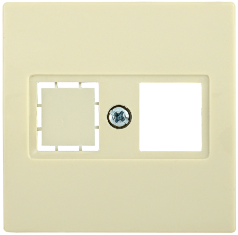 Накладка компьютерная НК45-1-БК RJ45 Cat5e/6 BOLERO кремовый IEK