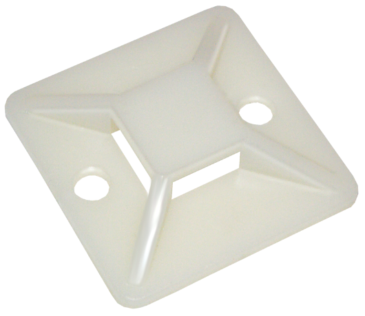 Площадка самоклеящаяся 40х40 под хомуты белая (100шт) IEK