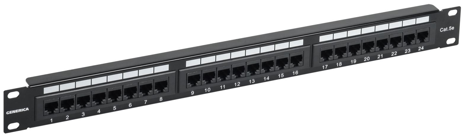 Патч-панель 1U кат.5E UTP 24 порта (Krone) GENERICA