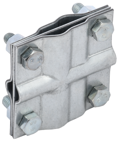 Зажим заземления крестообразный полоса/пруток-полоса/пруток оцинкованная сталь IEK