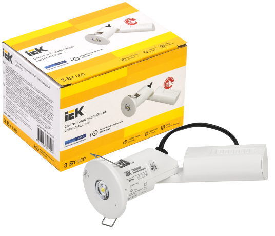 Светильник аварийный ДПА 060 непостоянного действия 3ч IP20 IEK