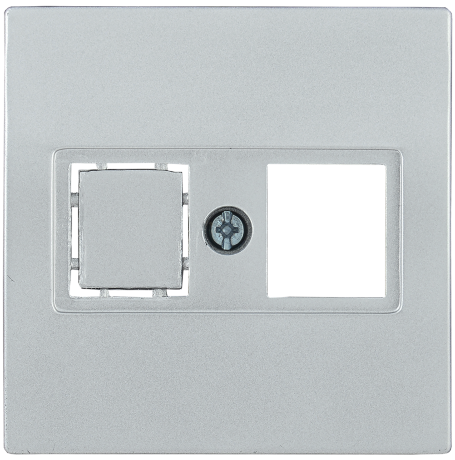 Накладка компьютерная НК45-1-БС RJ45 Cat5e/6 BOLERO серебряный IEK