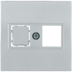 Накладка компьютерная НК45-1-БС RJ45 Cat5e/6 BOLERO серебряный IEK