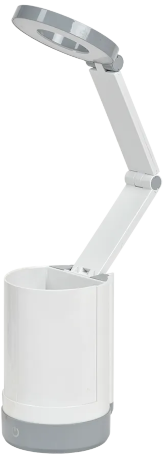 LIGHTING Светильник светодиодный настольный 2012 5Вт пантограф с карманом белый IEK