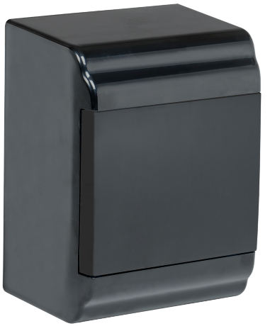 Корпус модульный пластиковый навесной ЩРН-П-4 PRIME черный IP41 IEK