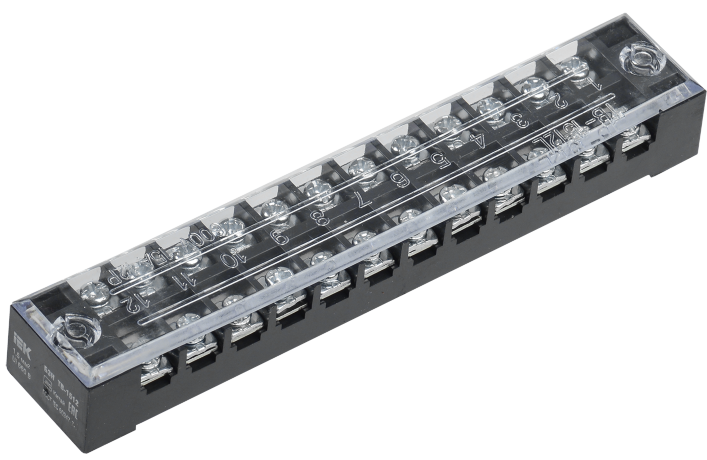 Блок зажимов наборный БЗН ТВ-1512 1,5мм2 15A 12 пар IEK