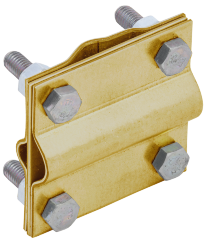 Зажим заземления крестообразный стержень-полоса/пруток латунь IEK