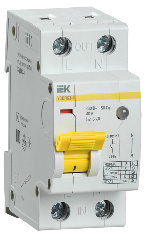 Устройство защиты от дугового пробоя УЗДП63-1 40А IEK