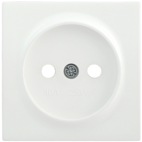 Накладка розетка НР-1-0-ББ без заземляющего контакта BOLERO белый IEK