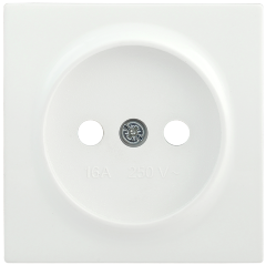 Накладка розетка НР-1-0-ББ без заземляющего контакта BOLERO белый IEK