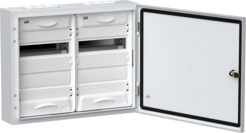 TITAN 5 Корпус металлический ЩРн-48 (2х24) 460х570х140мм IP54 белый (одна дверь) IEK