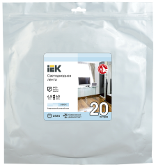 Лента светодиодная 20м LSR-2835W60-4,8-IP20-12В IEK