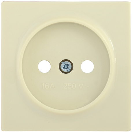 Накладка розетка НР-1-0-БК без заземляющего контакта BOLERO кремовый IEK