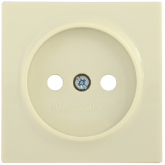 Накладка розетка НР-1-0-БК без заземляющего контакта BOLERO кремовый IEK