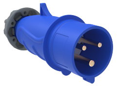 Вилка переносная ССИ-013 16А-6ч/200-250В 2P+PE IP44 MAGNUM IEK