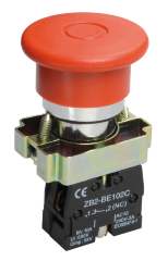 Кнопка управления LAY5-BT42 "Грибок" аварийная с фиксацией IEK