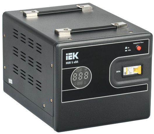 Стабилизатор напряжения переносной HUB 5кВА IEK