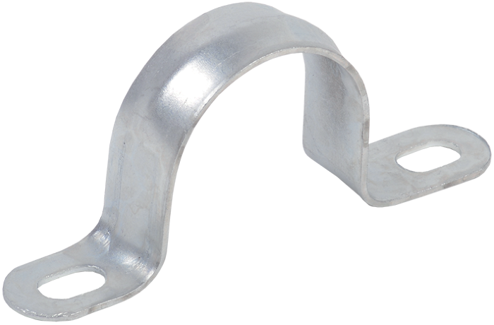 Скоба металлическая двухлапковая d14-15мм IEK