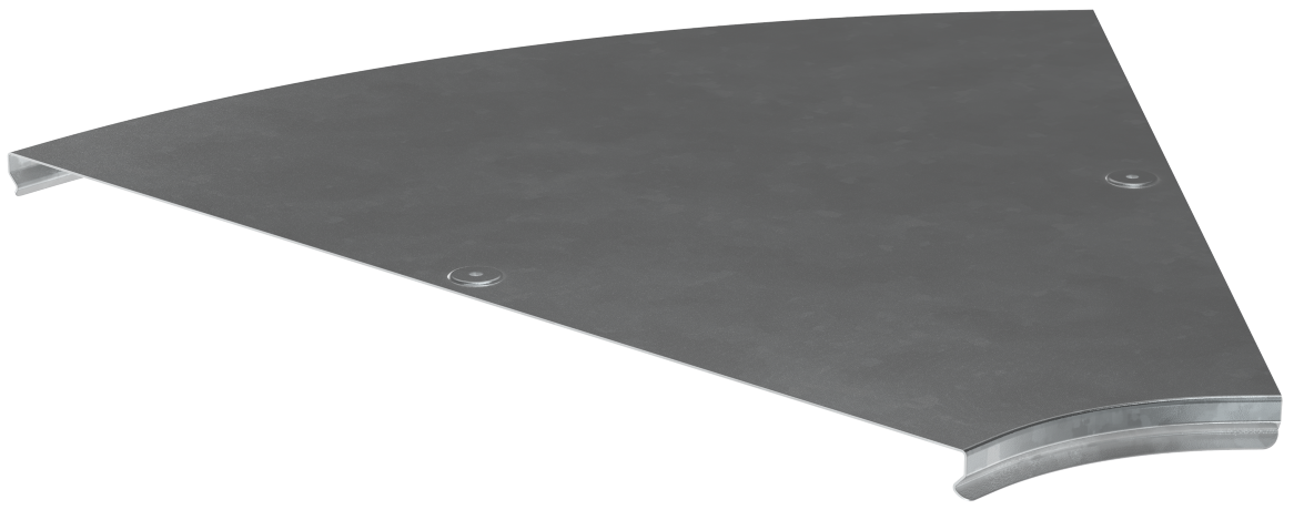 Крышка поворота плавного 45град (тип Г01) ESCA 400мм HDZ IEK